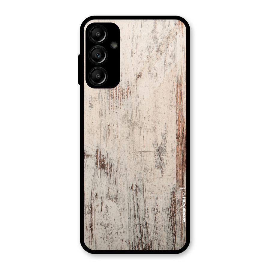 Rugged Wooden Texture Glass Back Case for Galaxy A14 5G