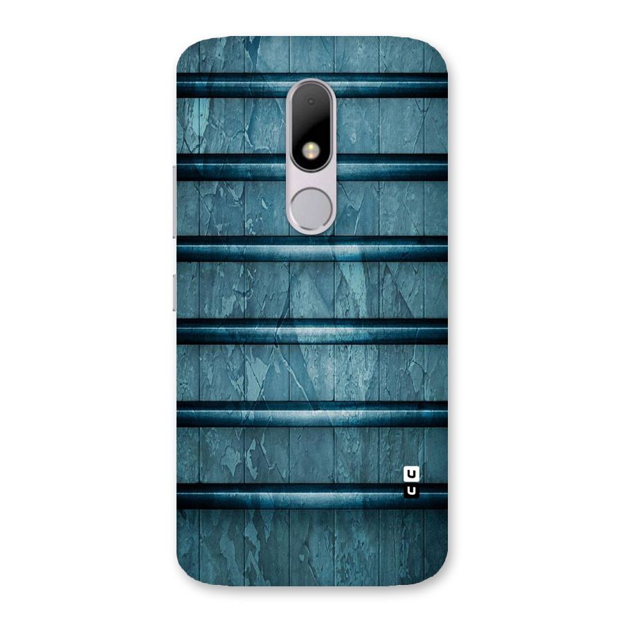 Rustic Blue Shelf Back Case for Moto M