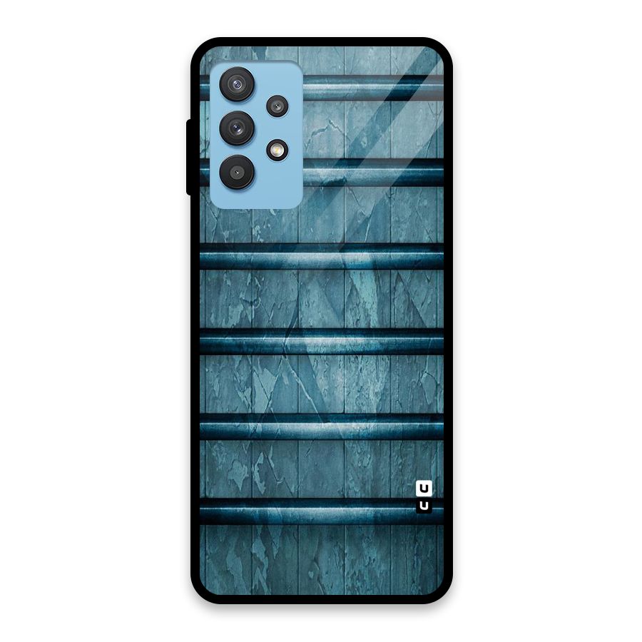 Rustic Blue Shelf Glass Back Case for Galaxy M32 5G