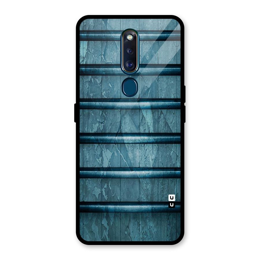 Rustic Blue Shelf Glass Back Case for Oppo F11 Pro