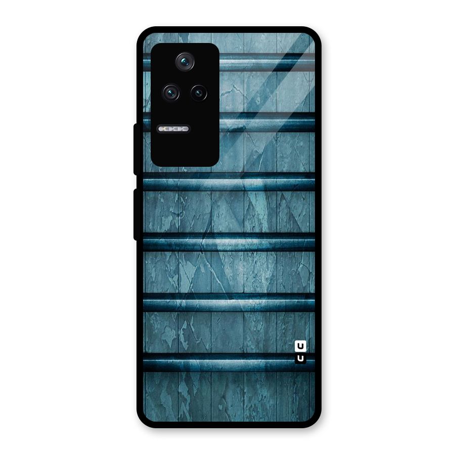 Rustic Blue Shelf Glass Back Case for Poco F4 5G