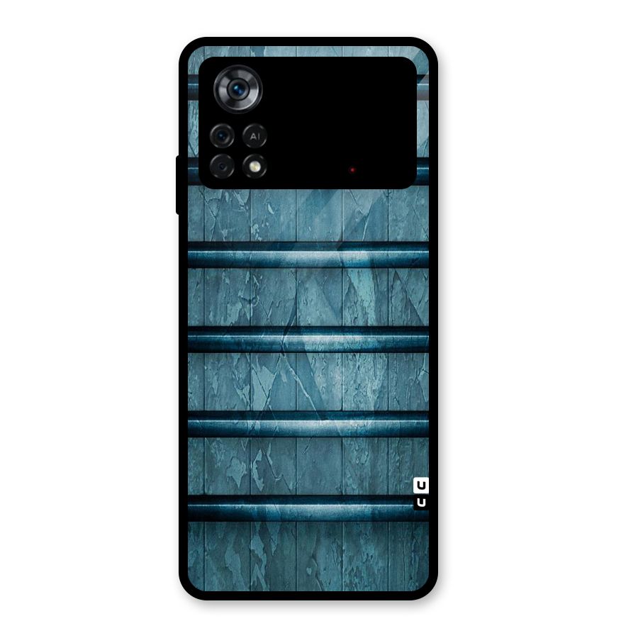 Rustic Blue Shelf Glass Back Case for Poco X4 Pro 5G