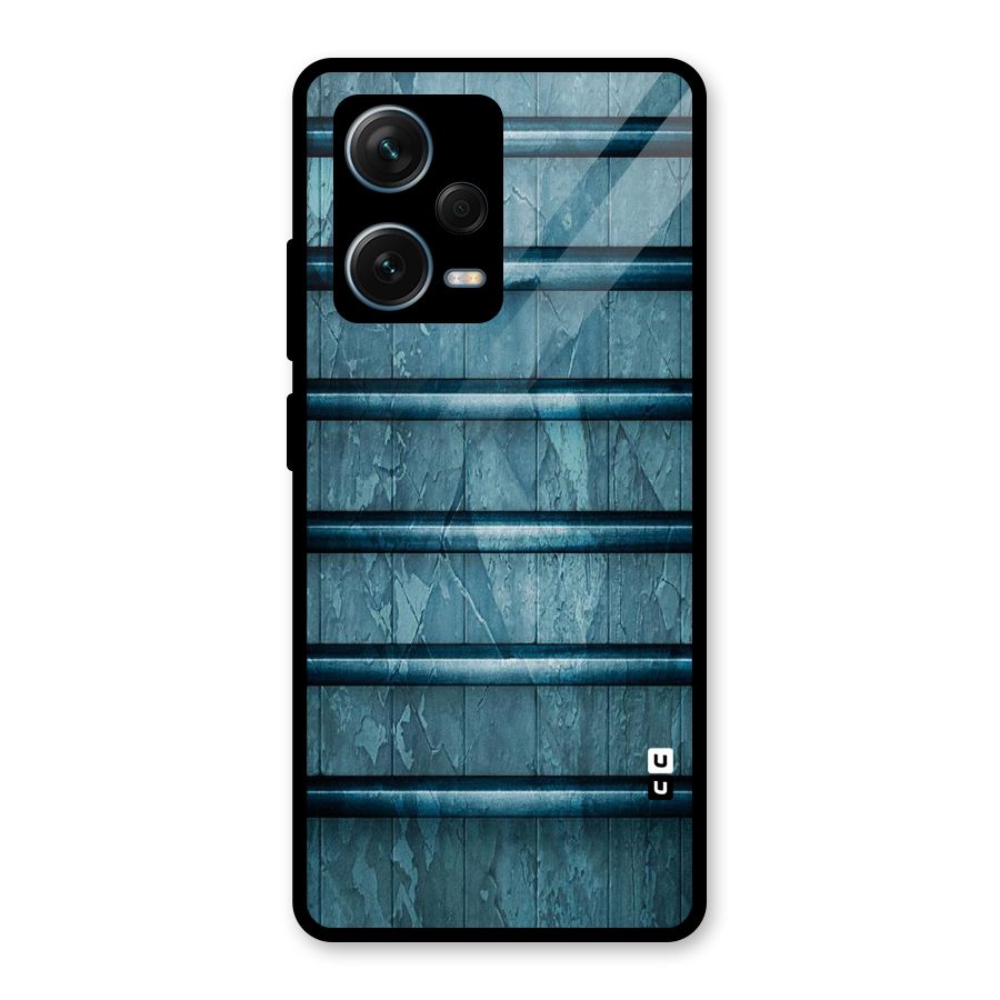 Rustic Blue Shelf Glass Back Case for Redmi Note 12 Pro Plus 5G
