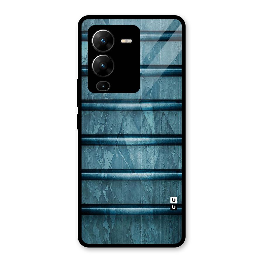 Rustic Blue Shelf Glass Back Case for Vivo V25 Pro