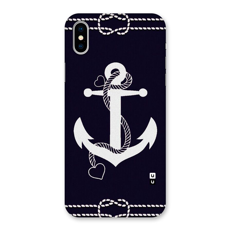 Sail Anchor Back Case for iPhone XS