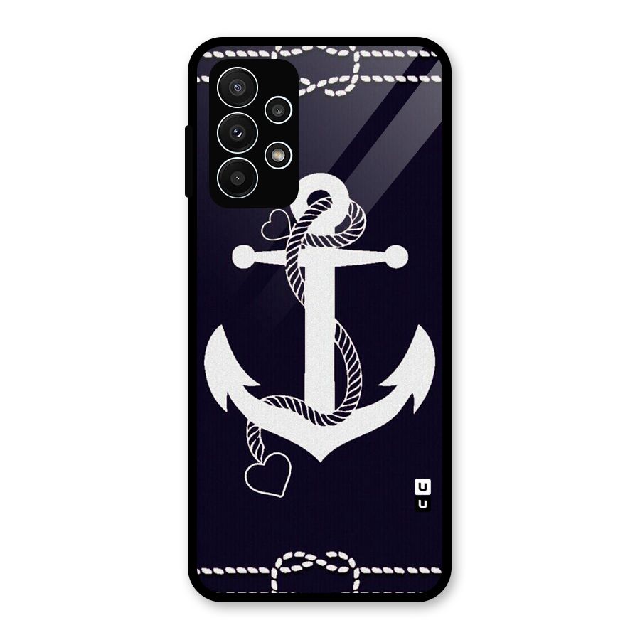 Sail Anchor Glass Back Case for Galaxy A23