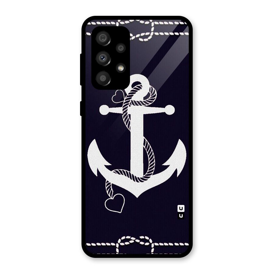Sail Anchor Glass Back Case for Galaxy A32