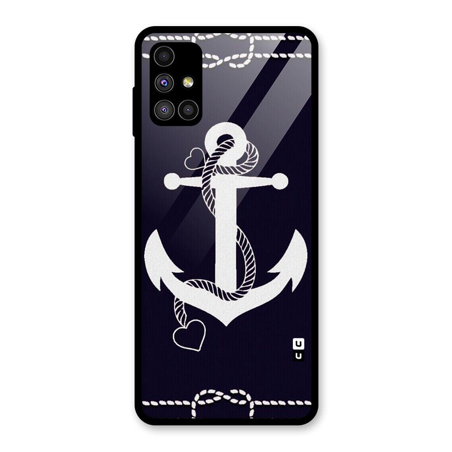 Sail Anchor Glass Back Case for Galaxy M51