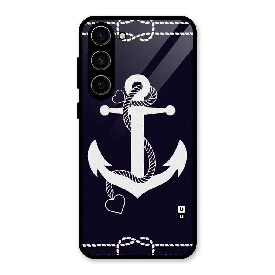 Sail Anchor Glass Back Case for Galaxy S23 Plus