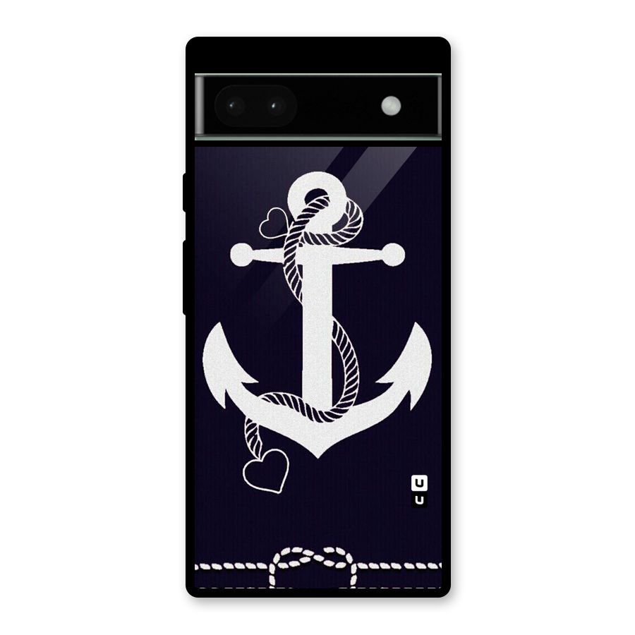 Sail Anchor Glass Back Case for Google Pixel 6a