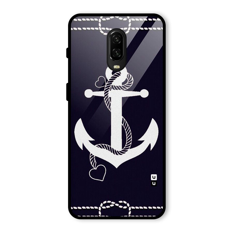Sail Anchor Glass Back Case for OnePlus 6T