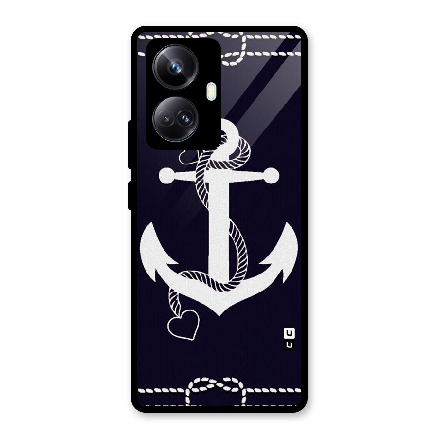 Sail Anchor Glass Back Case for Realme 10 Pro Plus