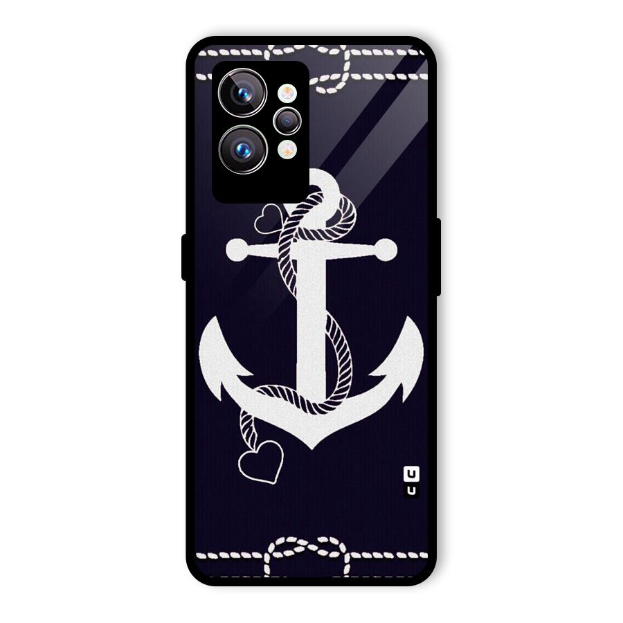 Sail Anchor Glass Back Case for Realme GT2 Pro
