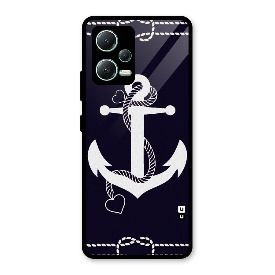 Sail Anchor Glass Back Case for Redmi Note 12 5G