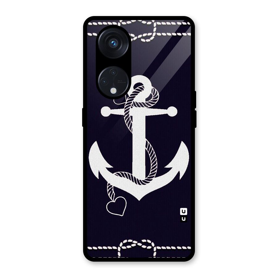 Sail Anchor Glass Back Case for Reno8 T 5G