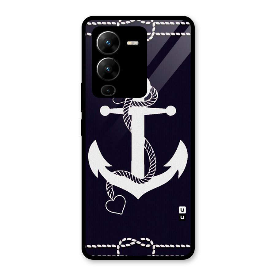 Sail Anchor Glass Back Case for Vivo V25 Pro