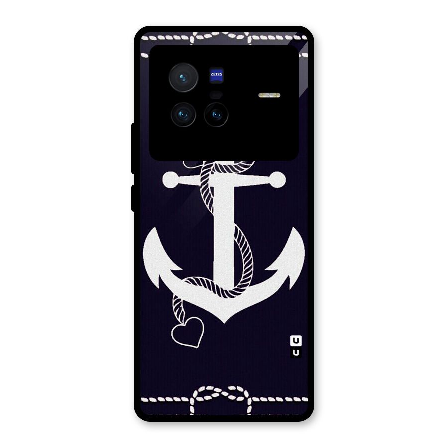 Sail Anchor Glass Back Case for Vivo X80