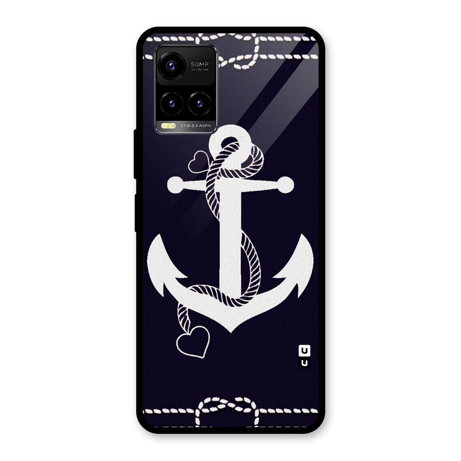 Sail Anchor Glass Back Case for Vivo Y21T