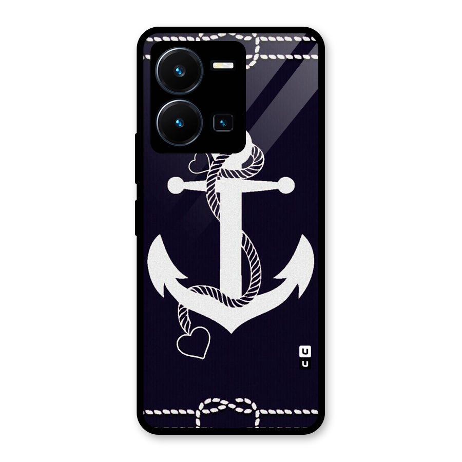 Sail Anchor Glass Back Case for Vivo Y35