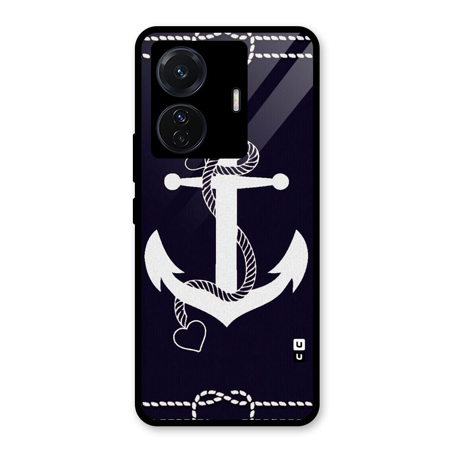 Sail Anchor Glass Back Case for Vivo iQOO Z6 Pro