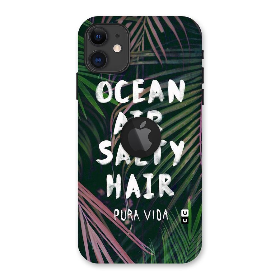 Salty Hair Back Case for iPhone 11 Logo Cut