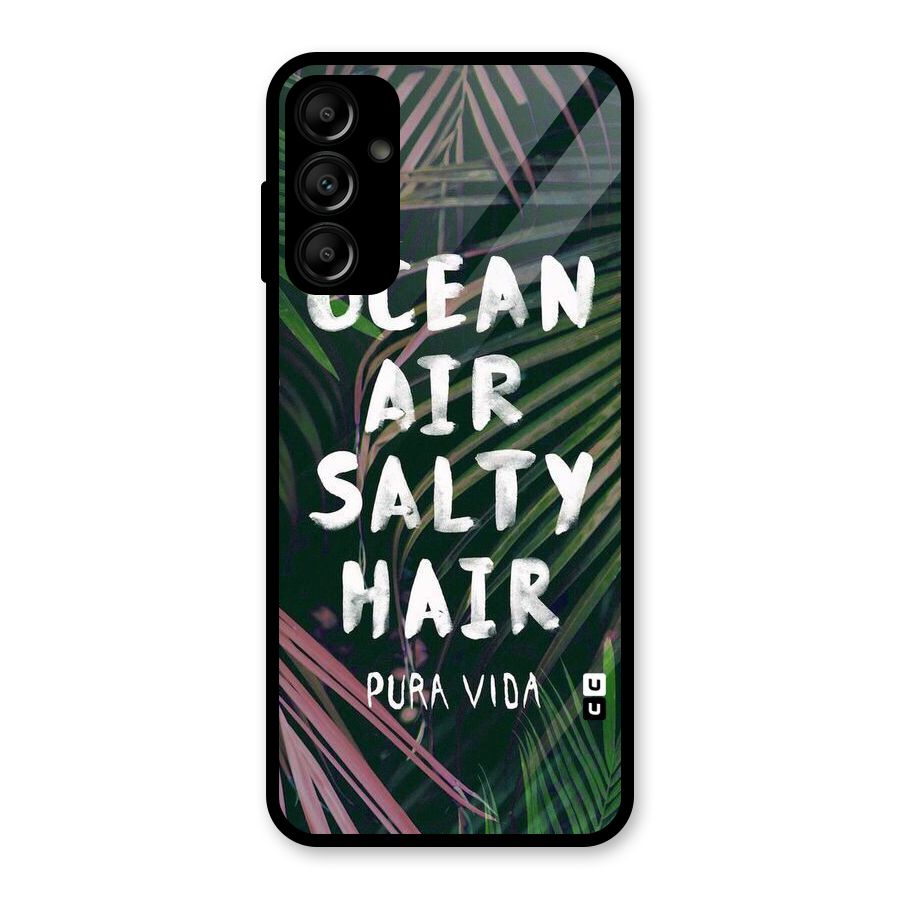 Salty Hair Glass Back Case for Galaxy A14 5G