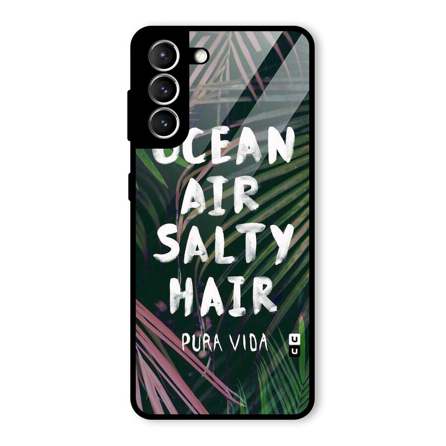 Salty Hair Glass Back Case for Galaxy S21 5G