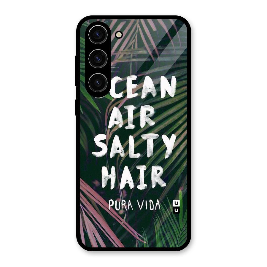 Salty Hair Glass Back Case for Galaxy S23 Plus