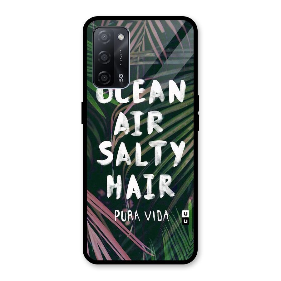Salty Hair Glass Back Case for Oppo A53s 5G