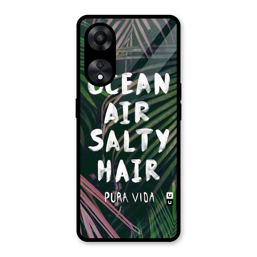 Salty Hair Glass Back Case for Oppo A78
