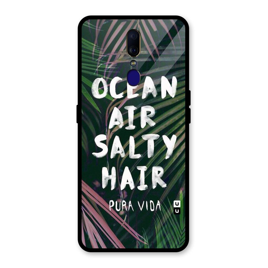 Salty Hair Glass Back Case for Oppo F11