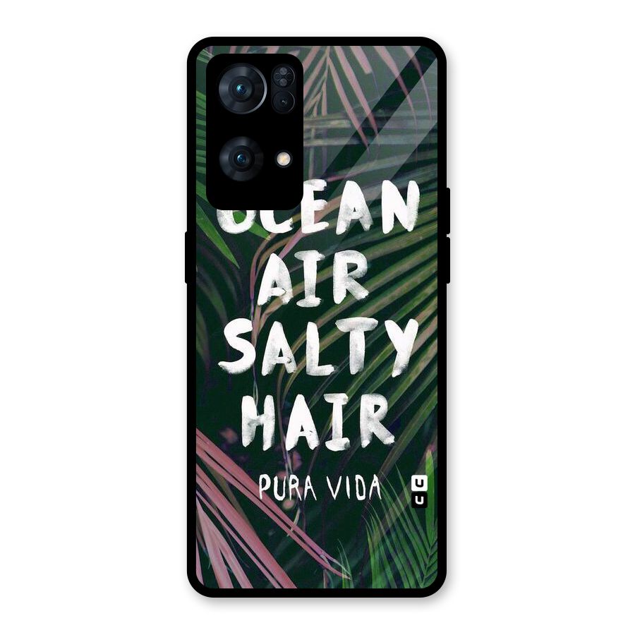 Salty Hair Glass Back Case for Oppo Reno7 Pro 5G