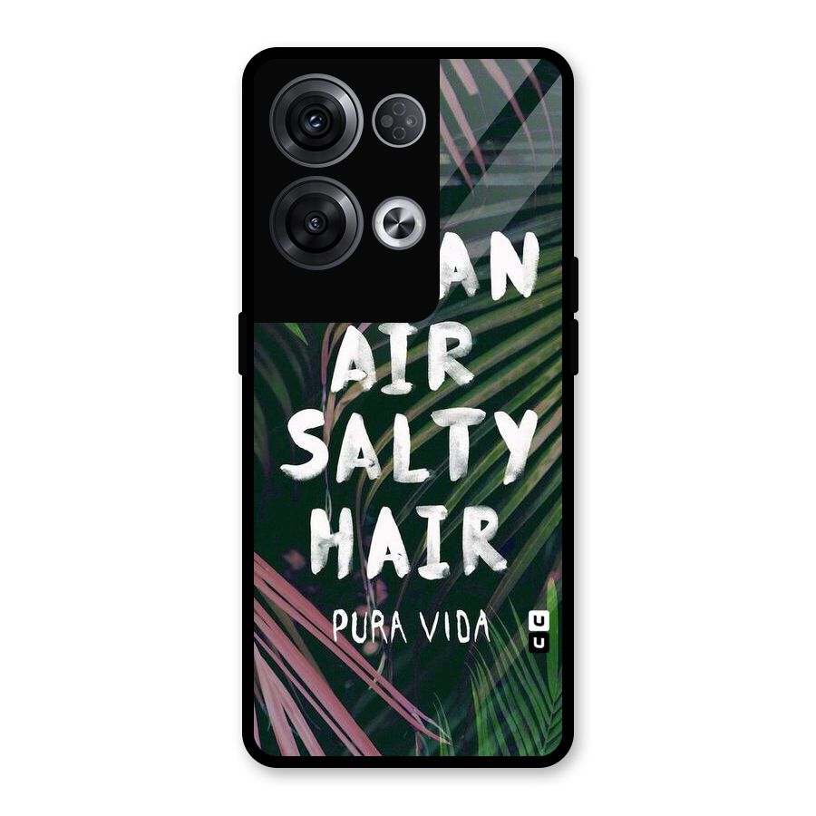 Salty Hair Glass Back Case for Oppo Reno8 Pro 5G