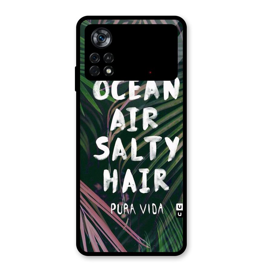 Salty Hair Glass Back Case for Poco X4 Pro 5G
