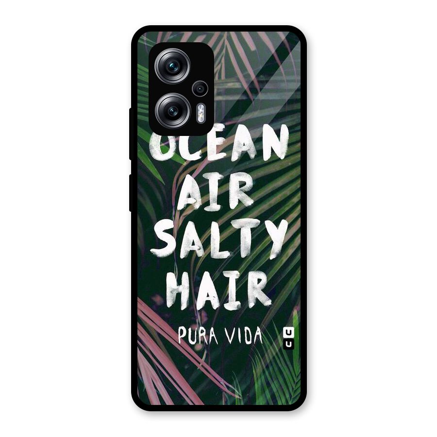 Salty Hair Glass Back Case for Redmi K50i