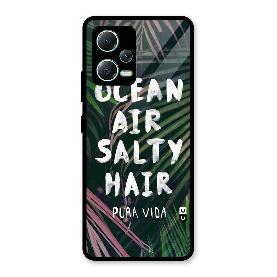 Salty Hair Glass Back Case for Redmi Note 12 5G