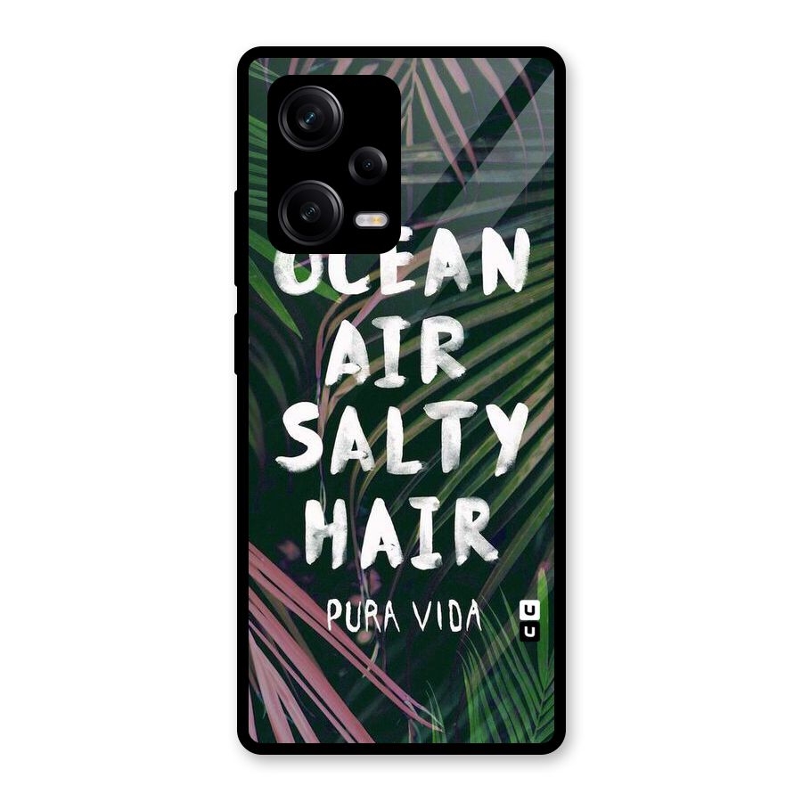 Salty Hair Glass Back Case for Redmi Note 12 Pro