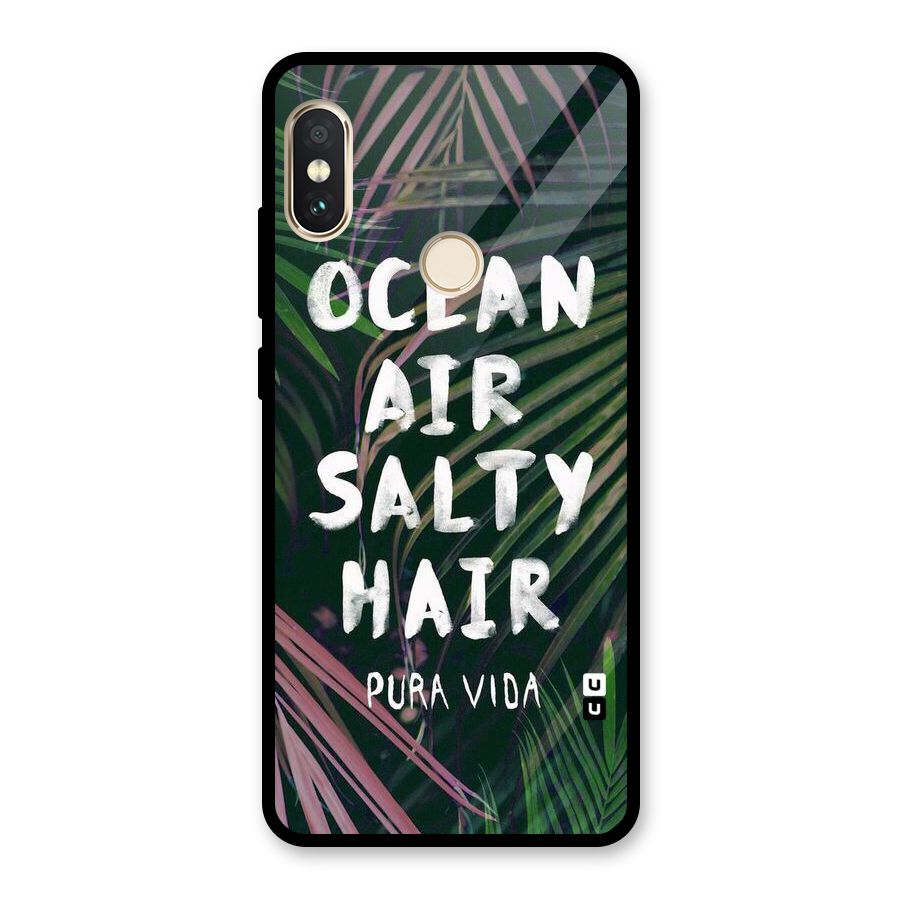 Salty Hair Glass Back Case for Redmi Note 5 Pro