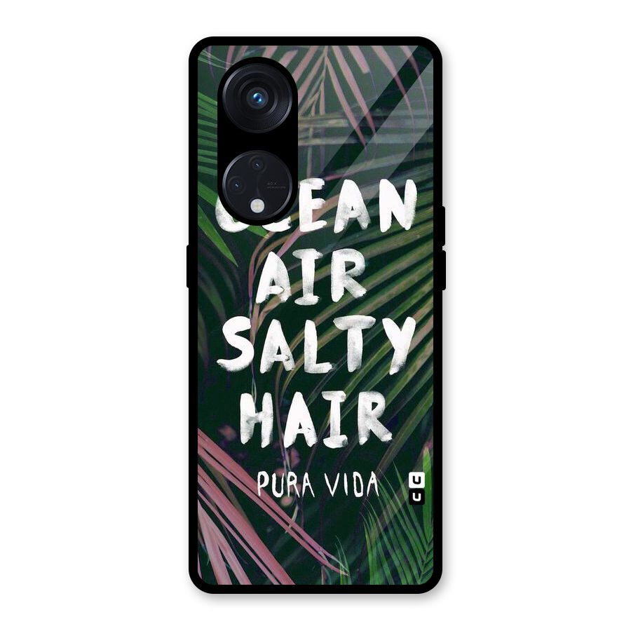 Salty Hair Glass Back Case for Reno8 T 5G