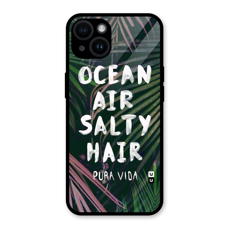 Salty Hair Glass Back Case for iPhone 14