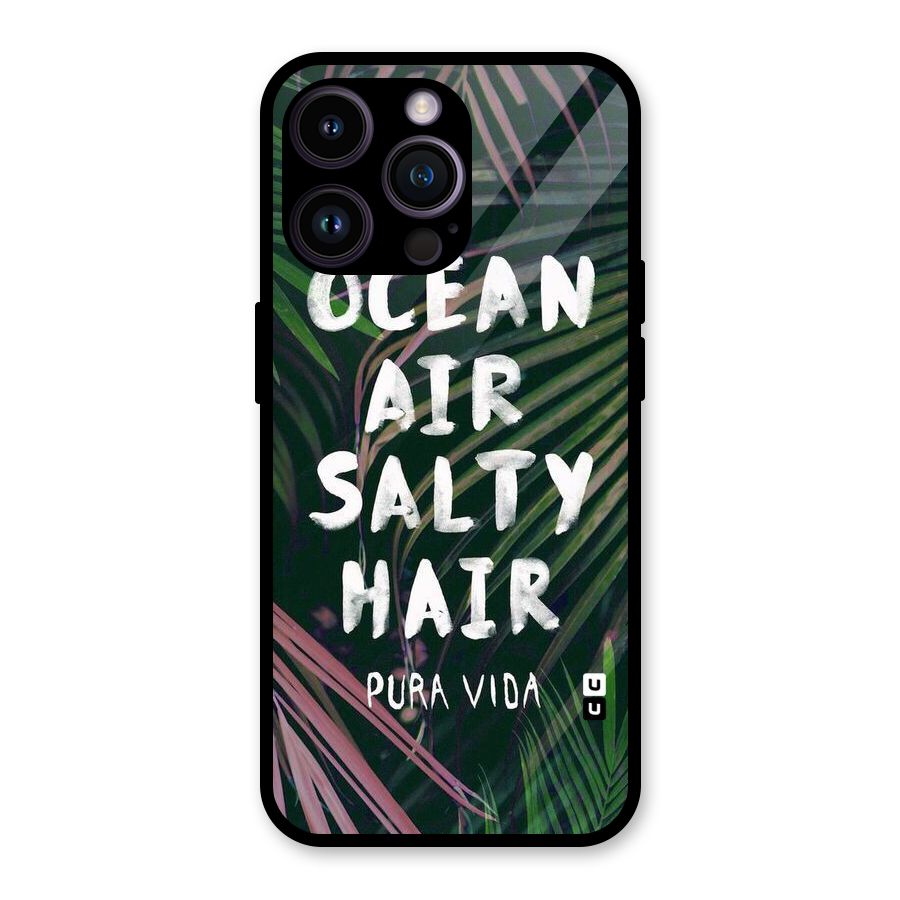 Salty Hair Glass Back Case for iPhone 14 Pro Max