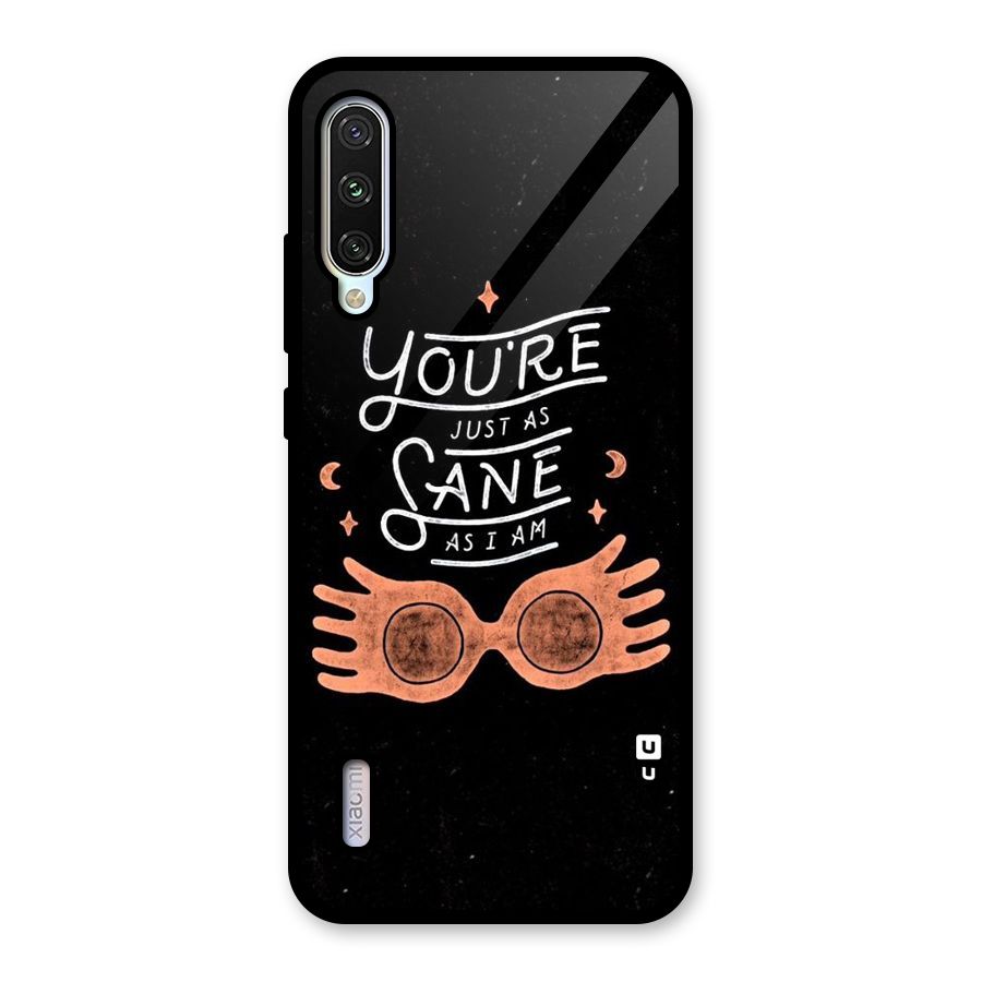 Sane As I Glass Back Case for Mi A3