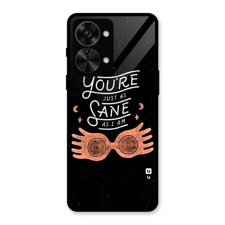 Sane As I Glass Back Case for OnePlus Nord 2T