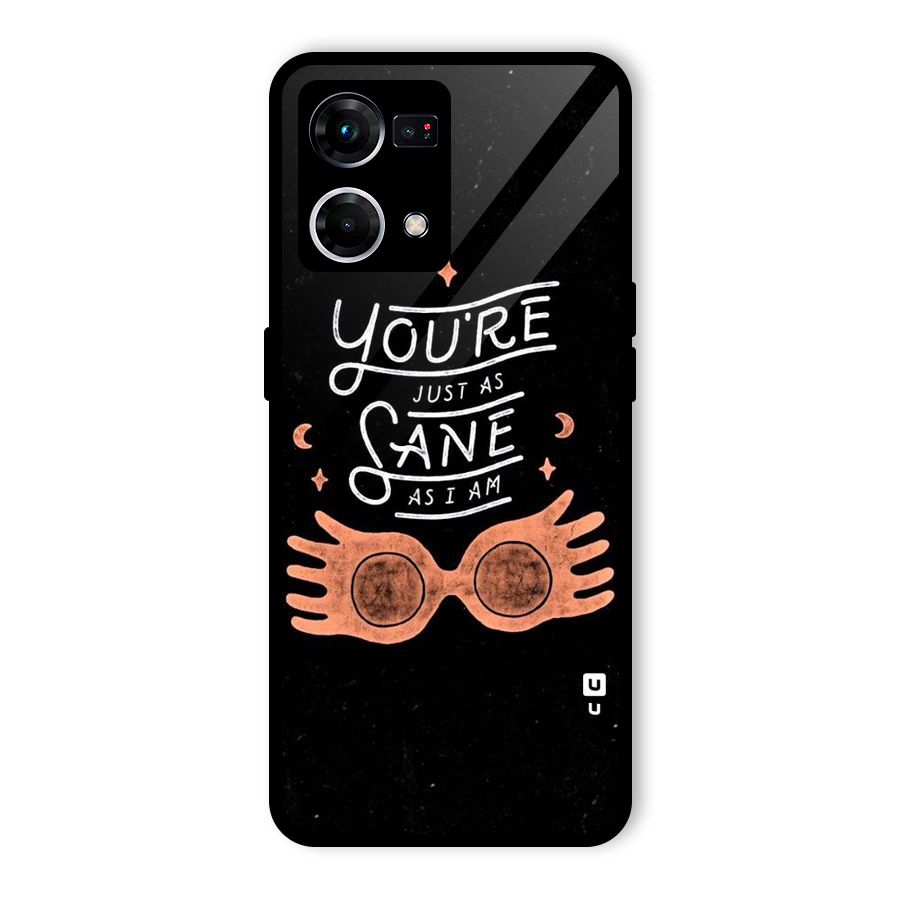Sane As I Glass Back Case for Oppo F21s Pro 4G