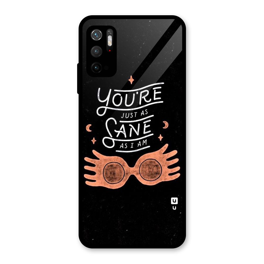 Sane As I Glass Back Case for Poco M3 Pro 5G