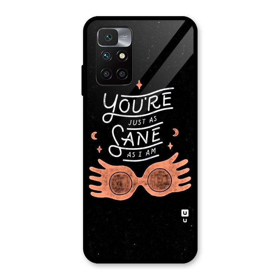 Sane As I Glass Back Case for Redmi 10 Prime
