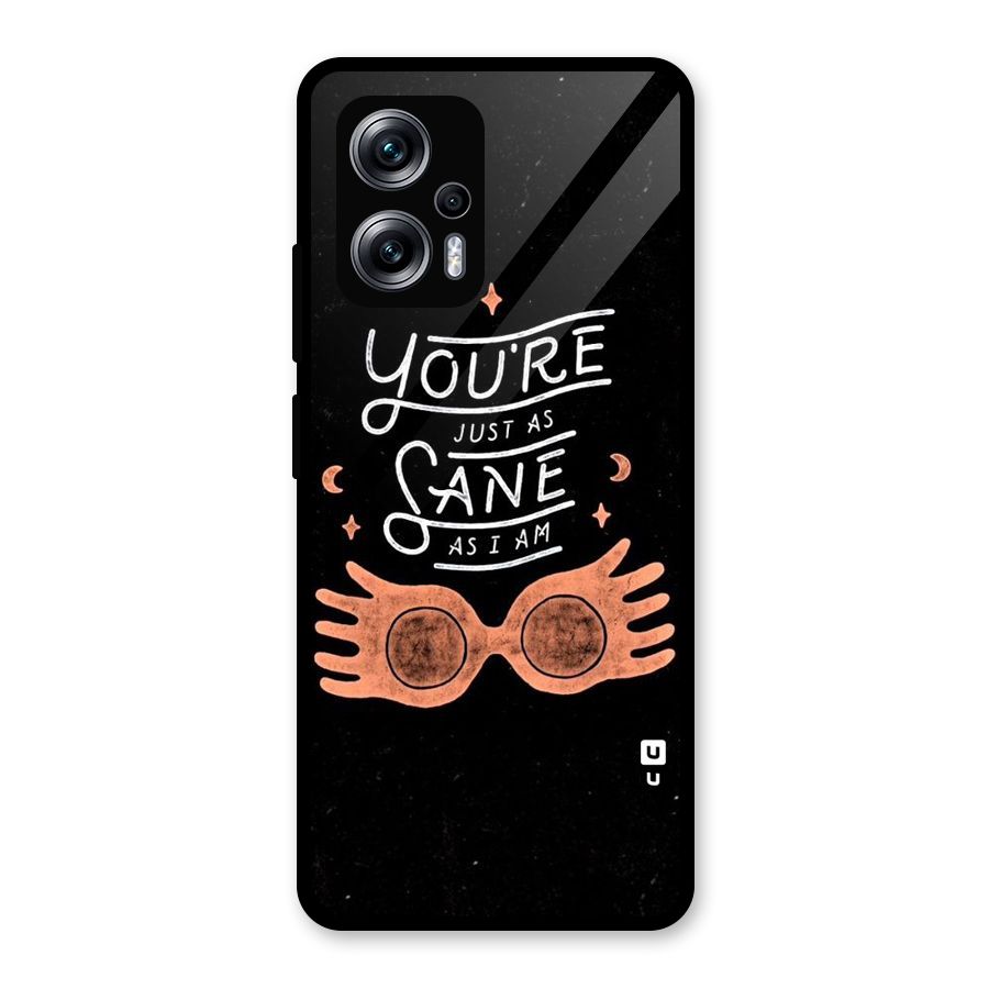 Sane As I Glass Back Case for Redmi K50i