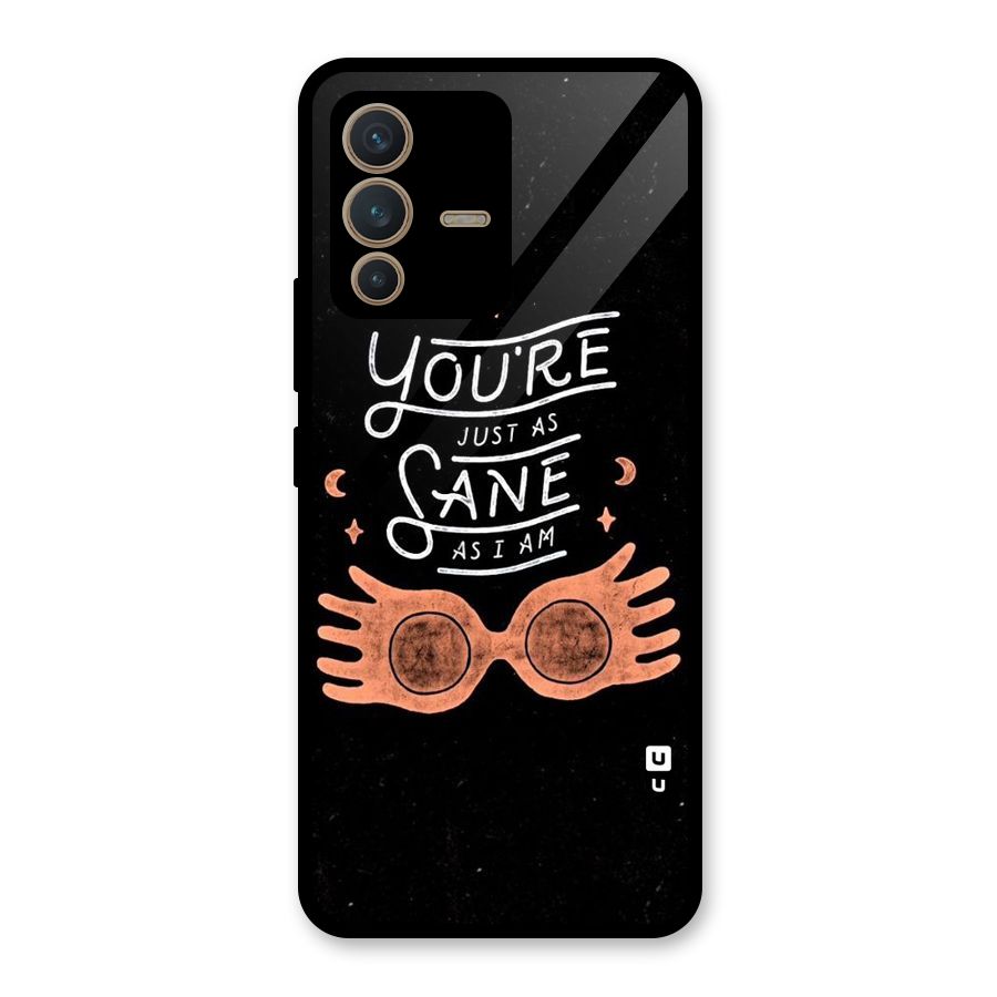 Sane As I Glass Back Case for Vivo V23 5G