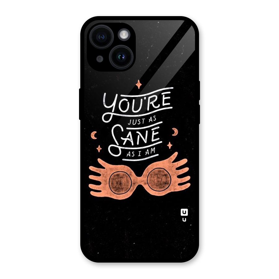 Sane As I Glass Back Case for iPhone 14