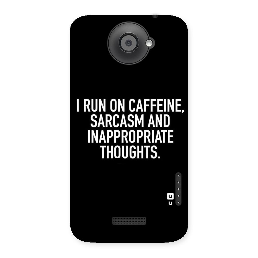 Sarcasm And Caffeine Back Case for HTC One X